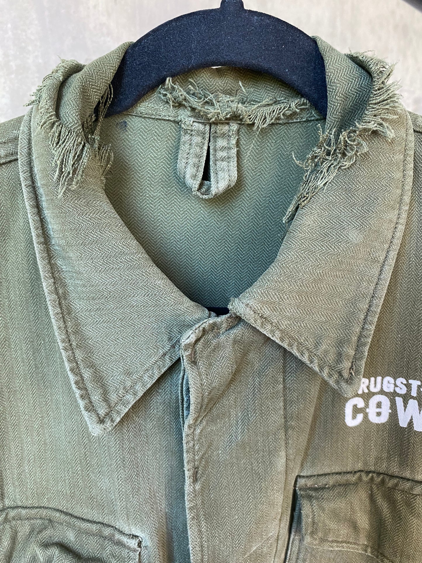 Vintage Military Button Up