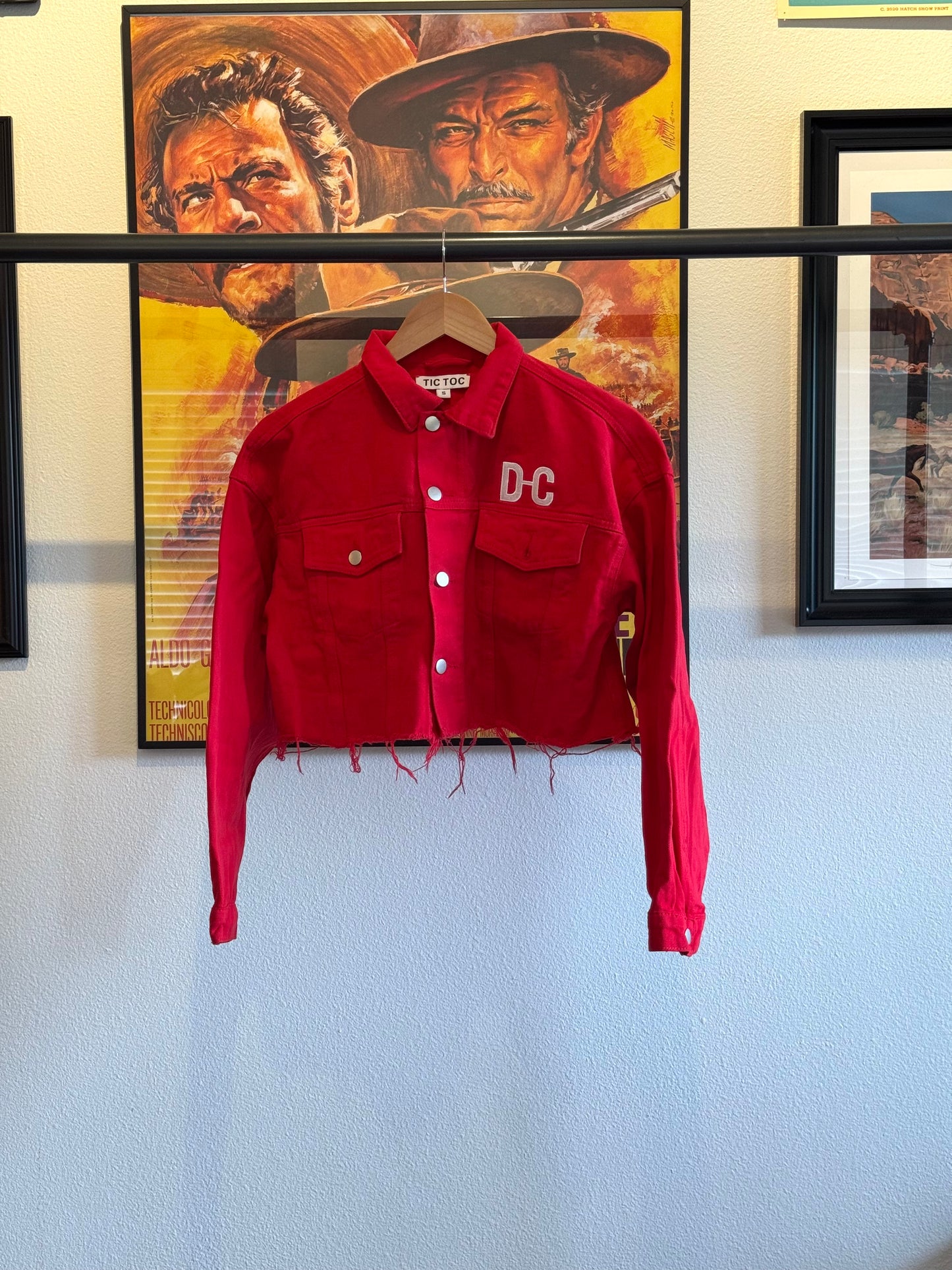 Women's Tic Toe Denim Jacket Cropped
