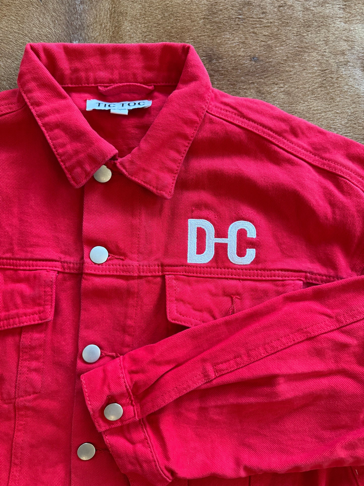 Women's Tic Toe Denim Jacket Cropped