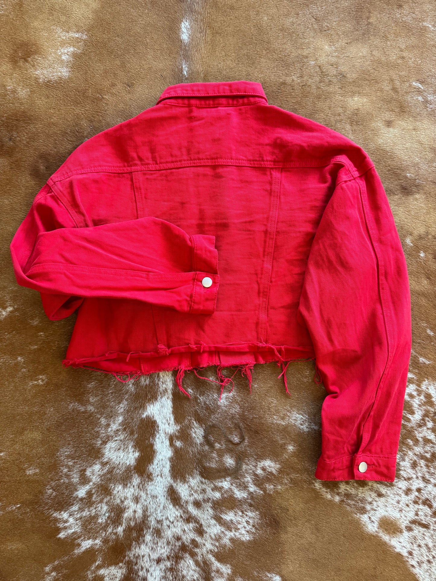 Women's Tic Toe Denim Jacket Cropped