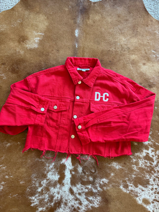 Women's Tic Toe Denim Jacket Cropped