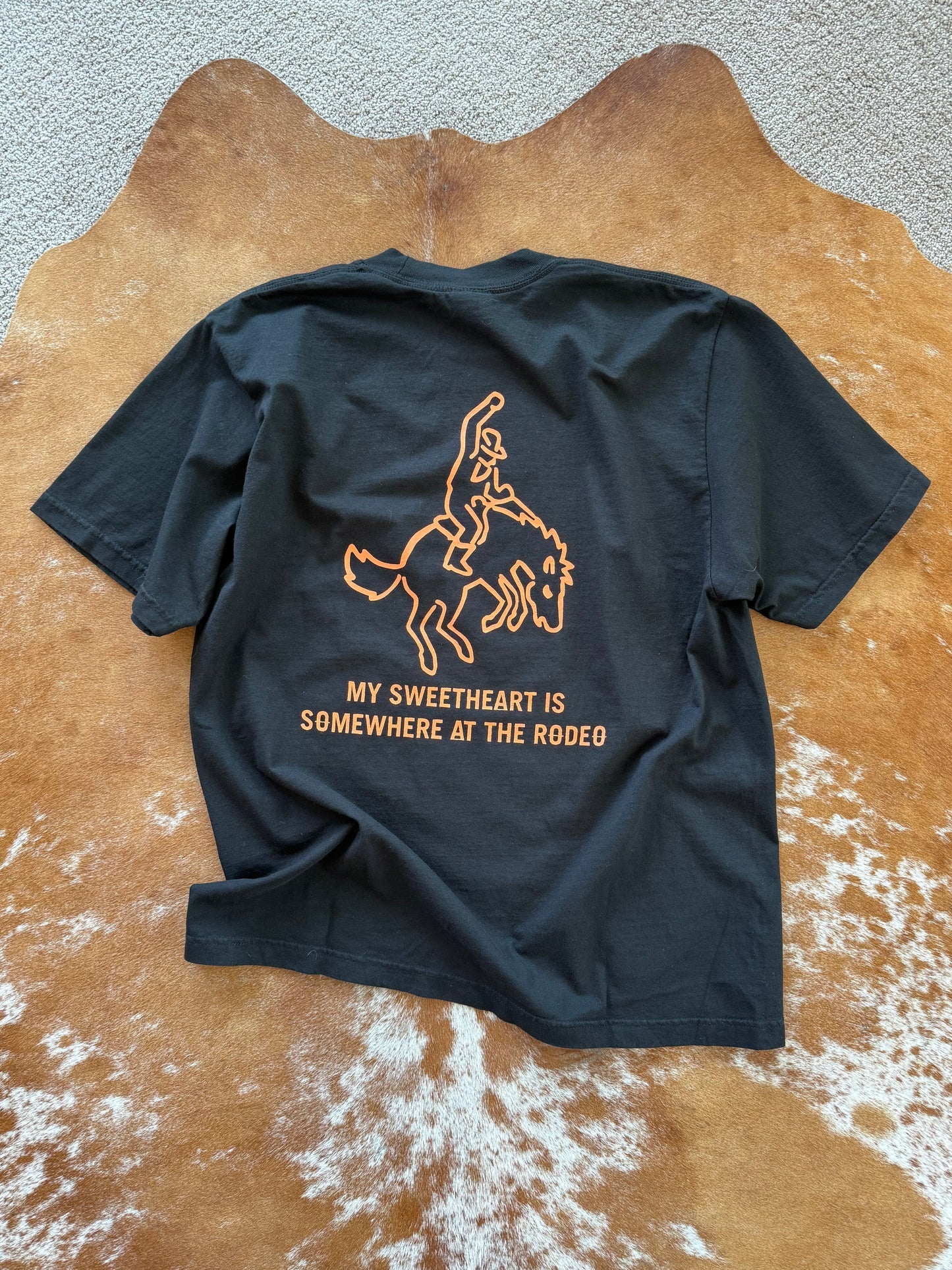 Men's My Sweetheart Is Somewhere At The Rodeo Shirt